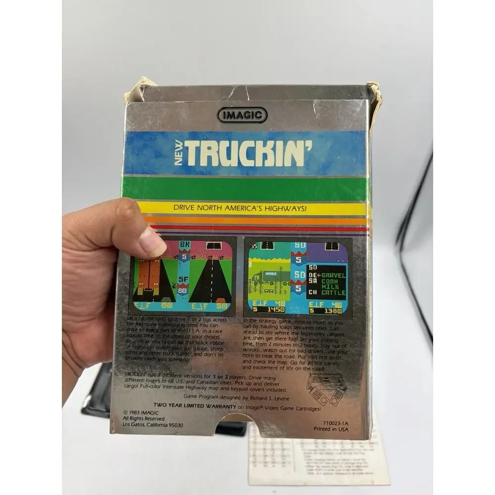 Truckin Intellivision iMagic 1983 Complete CIB